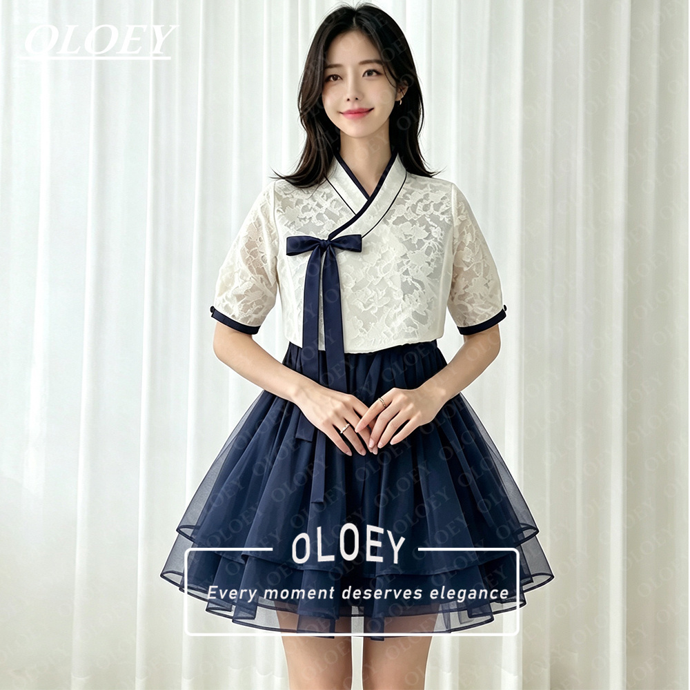 Modern Korean Lifestyle - OLOEY Modern Black Short Concert Hanbok
